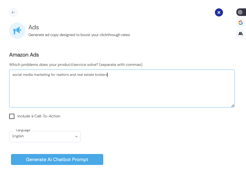 Amazon Ads Using Our AI Writer
